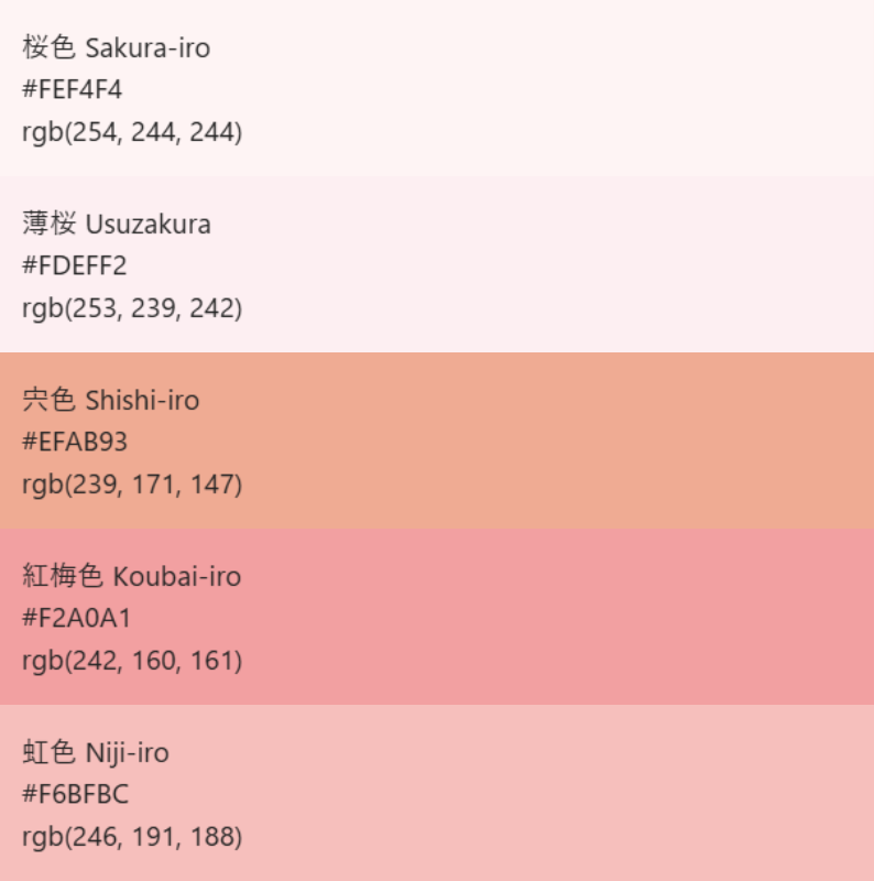 color palette sample