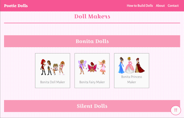 Cartoon doll maker website